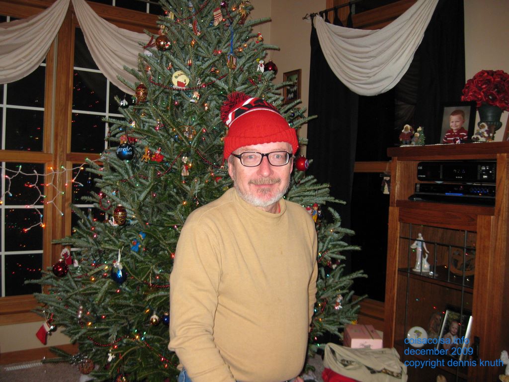 Dennis Knuth at Christmas Time in Durand Wisconsin 