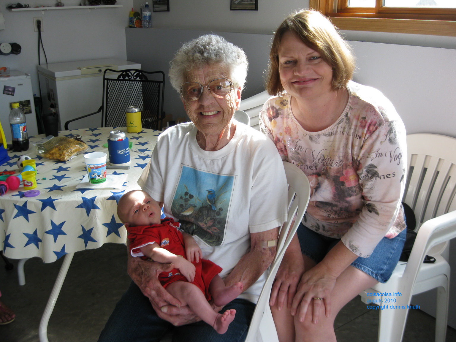 Grandma, Greatgrandma and Grandson Colin