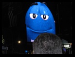 Big Blue M&M in Times Square