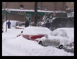 The 2010 Blizzard Covers Cars with Snow