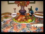 Turkey Table Thanksgiving Layout