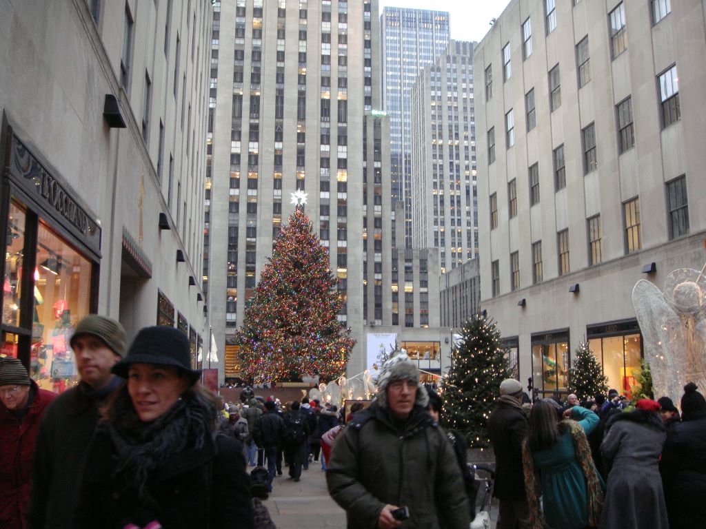 World famous Christmas Tree in Rockefeller Center
