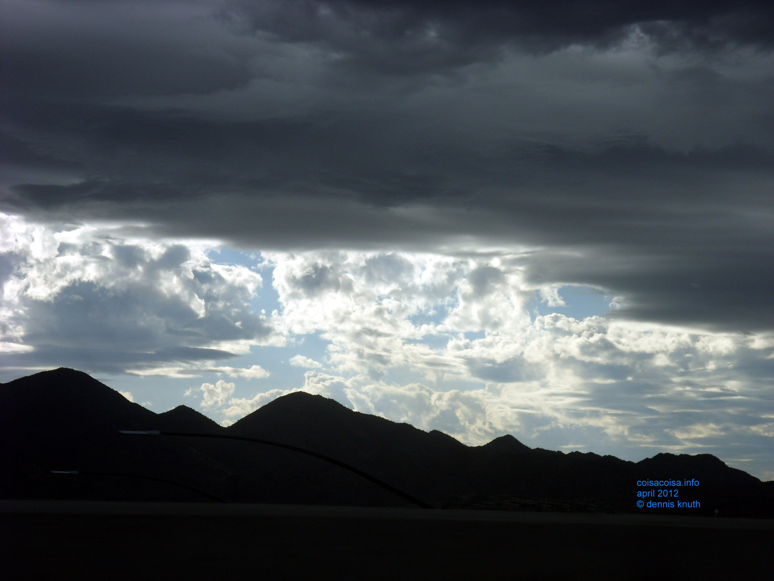 Clouds threatening rain in Phoenix Arizona