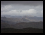 Rain clouds in the desert near the Apache Trail