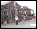 Orestus and Dennis at the Goldfield gift shop
