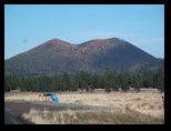 The double cone volcano near Flagstaff Arizona