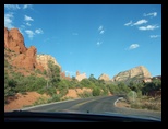 Arizona road rises up