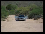 Dodge Challenger Stop in the Desert Wilderness