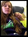 Selfie on the plane