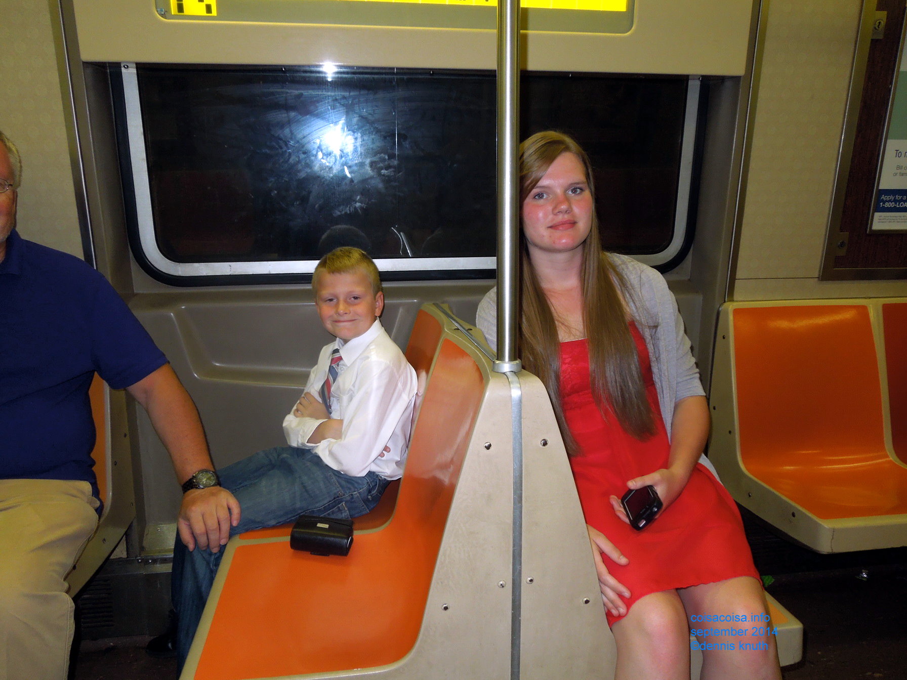 Jared and Kelsey on the Subway