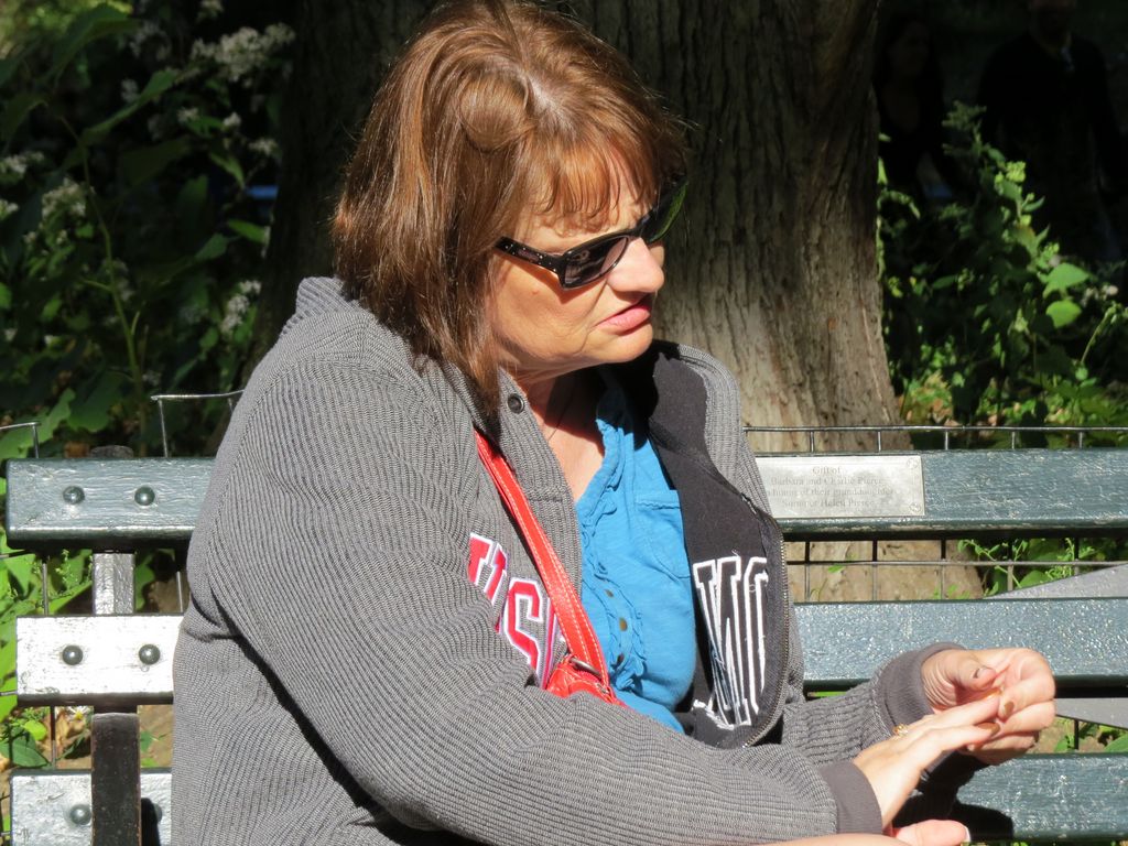 Sherri relaxes in Central Park in 2014