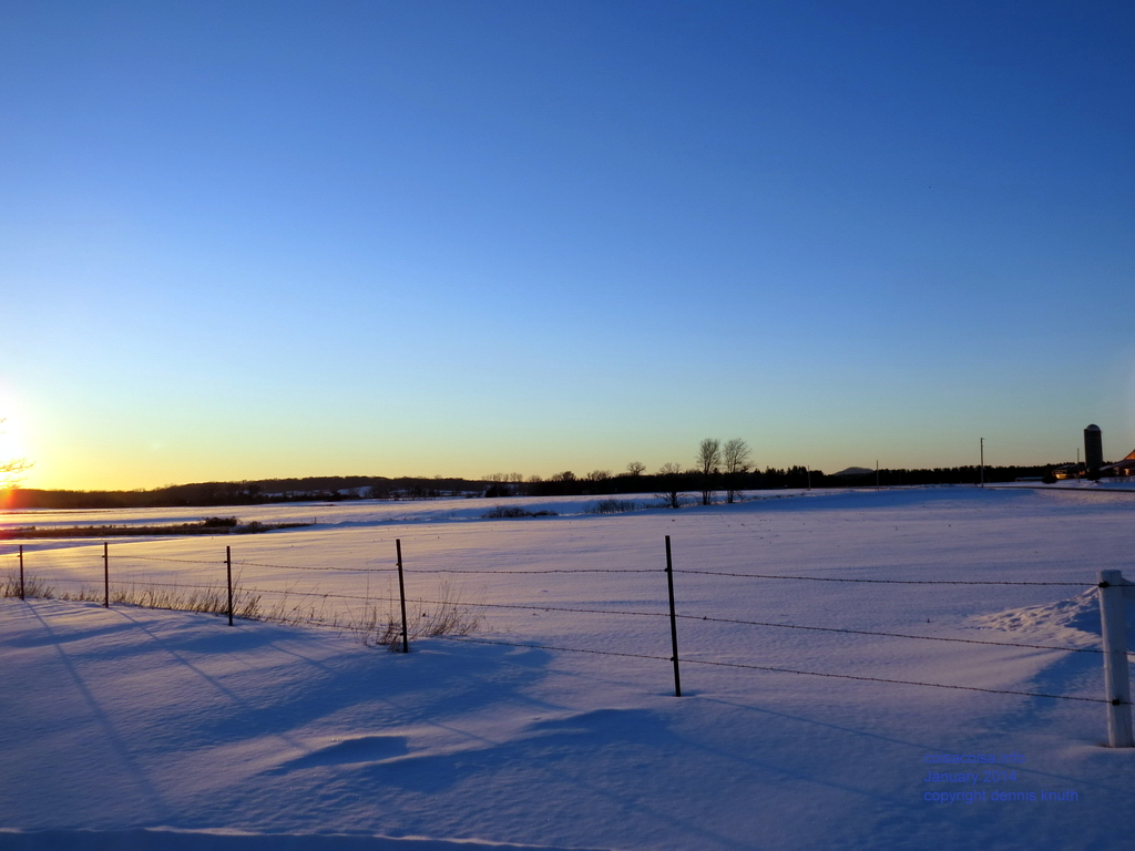 Winter Sunset in Durand Wisconsin