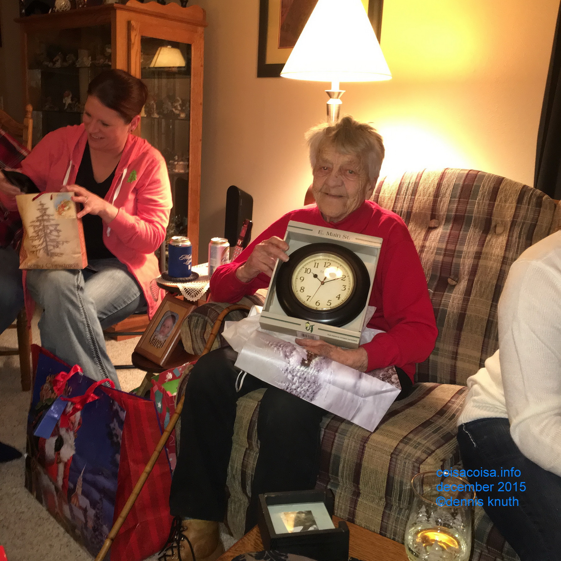 Emogene shows off her new ticker and Kelly Opens a Christmas Gift
