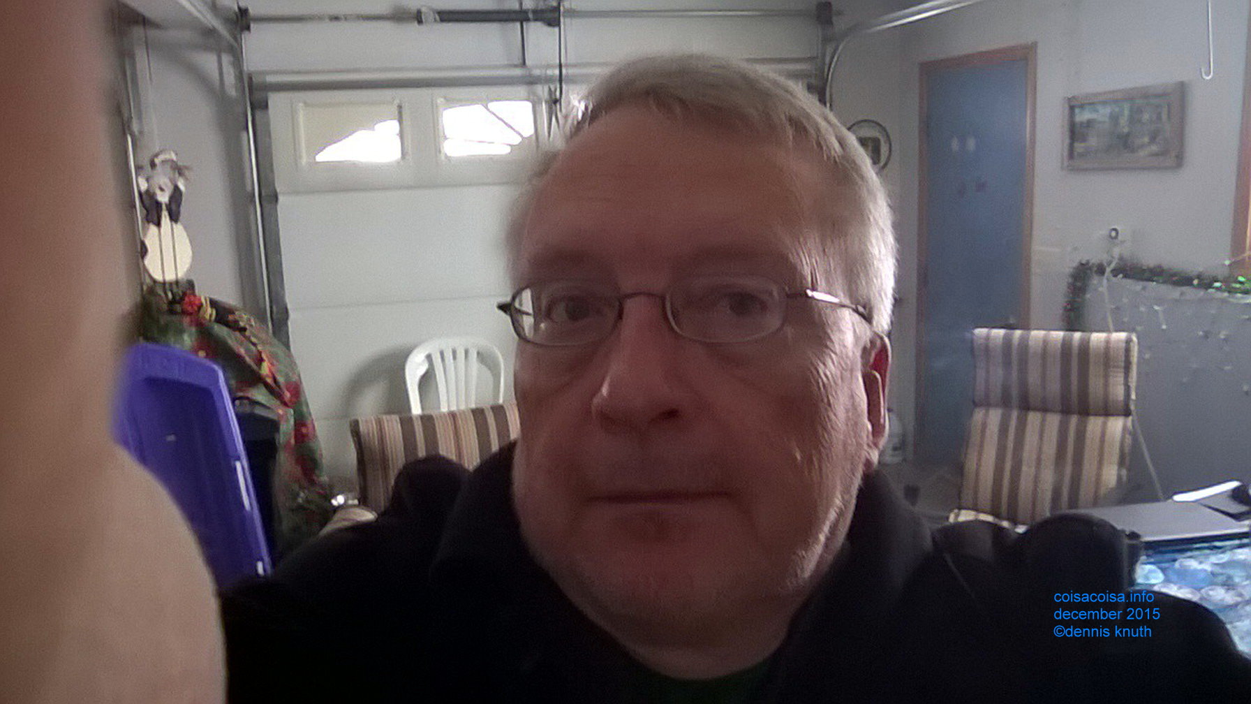 Garage Sad Selfie by Dennis