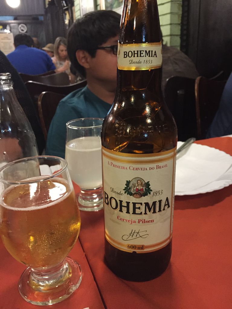 Dennis favorite beer in Brazil is Bohemia
