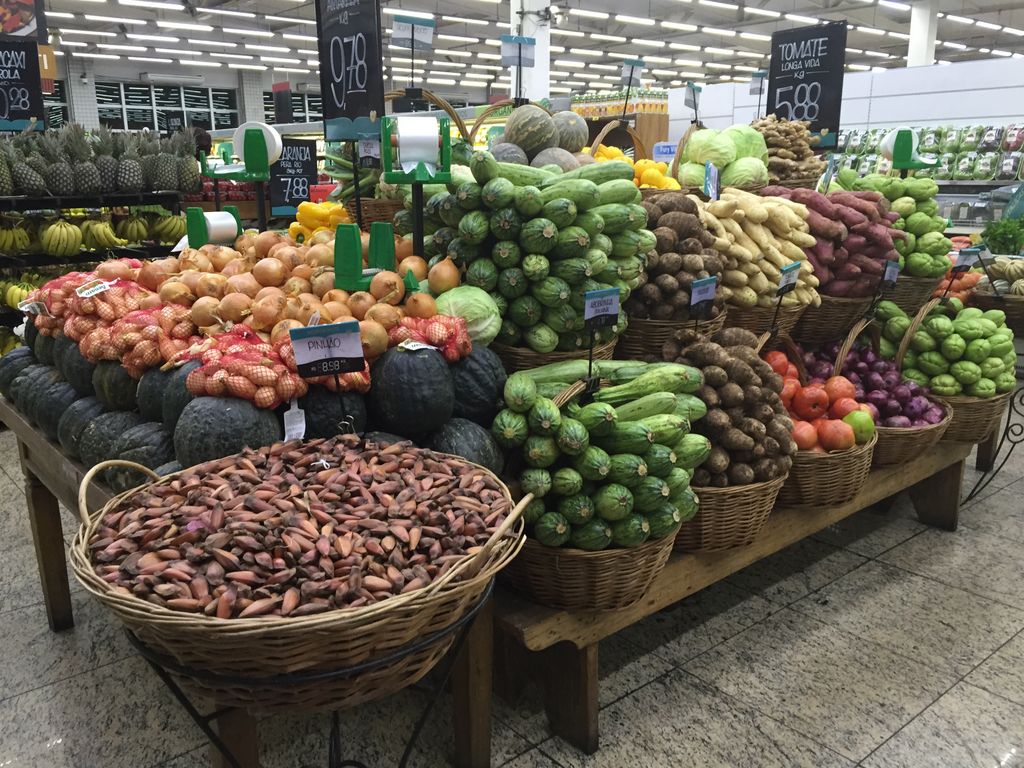 Fruit and Vegetables at the grocery store