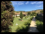 Beautiful front lawn of Maria Helenas House in Oliveira