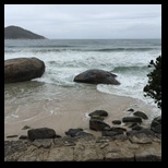 Prainha Beach and rocks