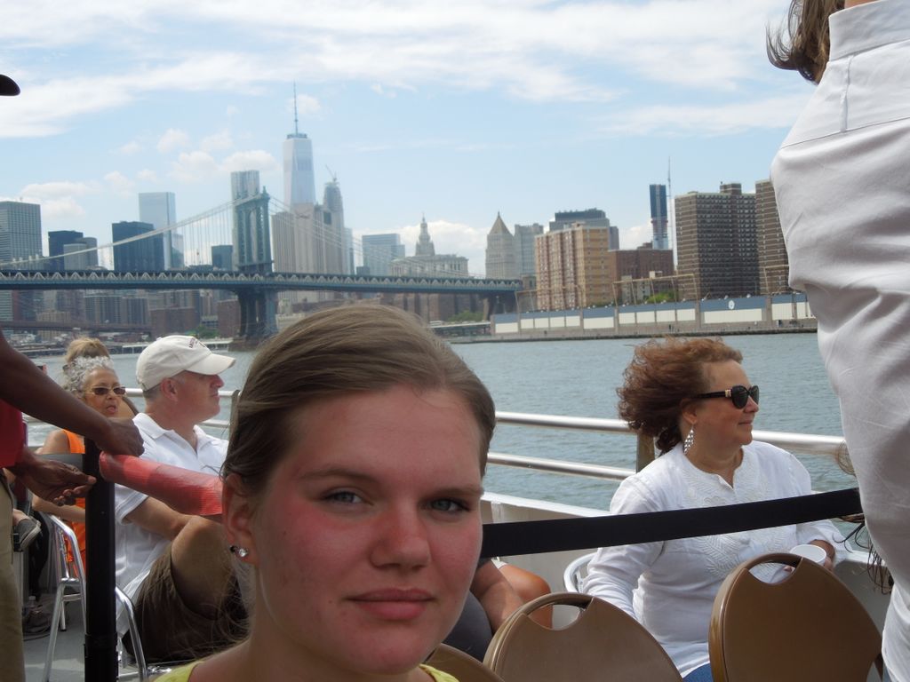 Kelsey on the Circle Line cruise