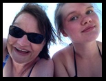 Kelsy and Sherri selfie at the beach