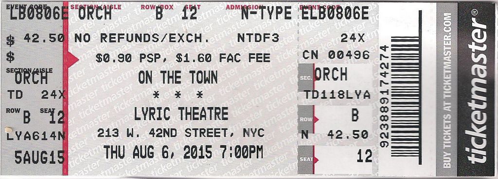 On the Town Ticket 2015