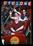 Kelsey Sherri and Dennis on the Cyclone