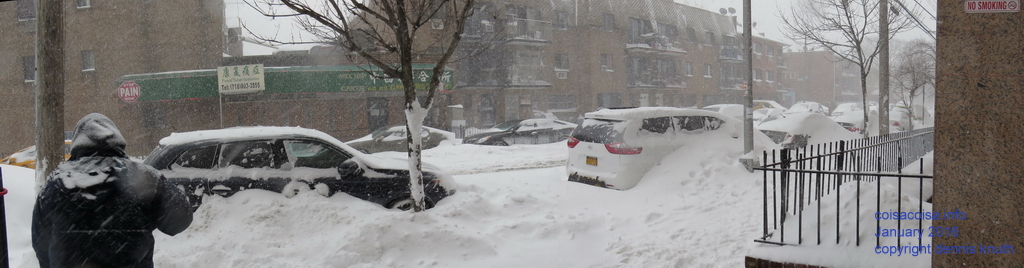 Snow storm intensifies on 45th Avenue