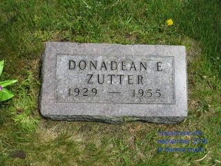 Grave Stone for Donadean Grams Zutter