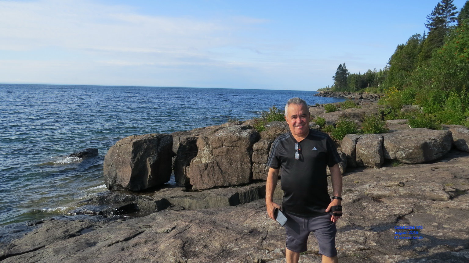 Helton on the North Shore of Lake Superior in 2019