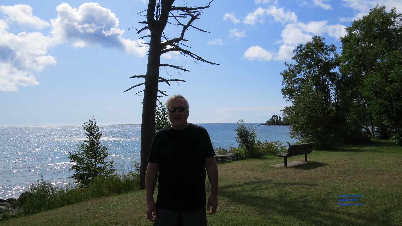 Dennis Knuth on Lake Superior in August 2019