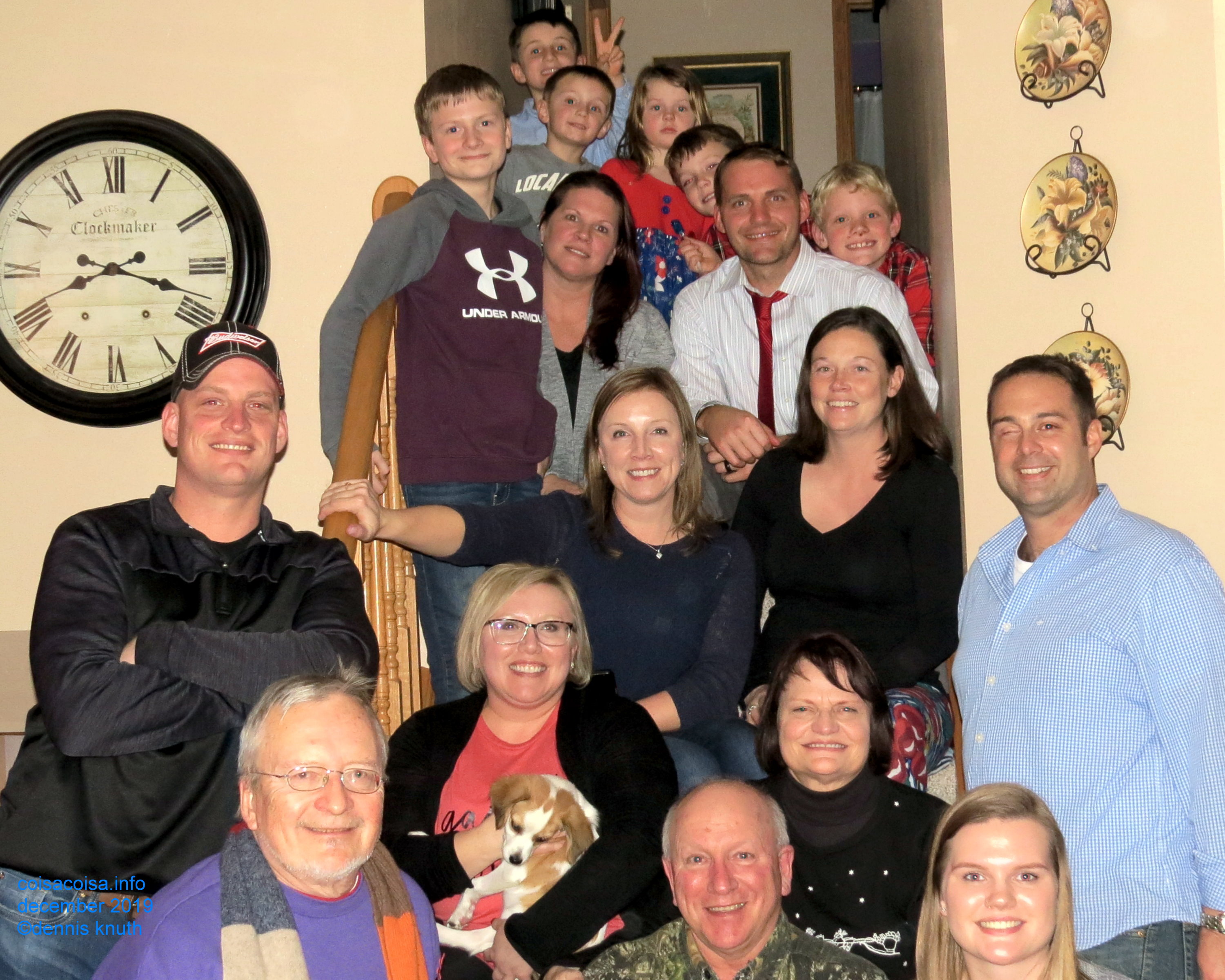 Family in Durand for the Christmas 2019 Celebration