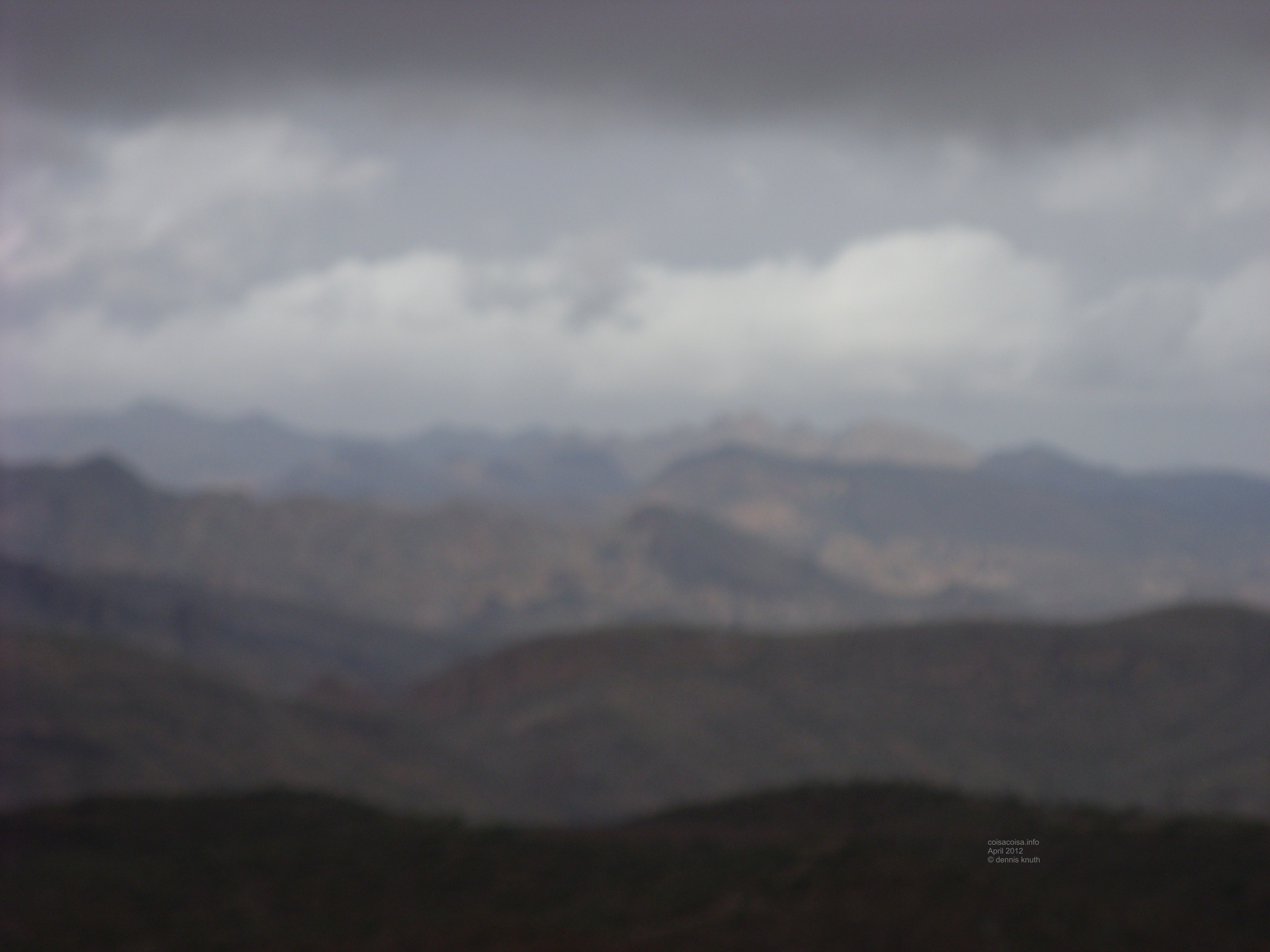Rain Clouds in the Desert near the Apache Trail