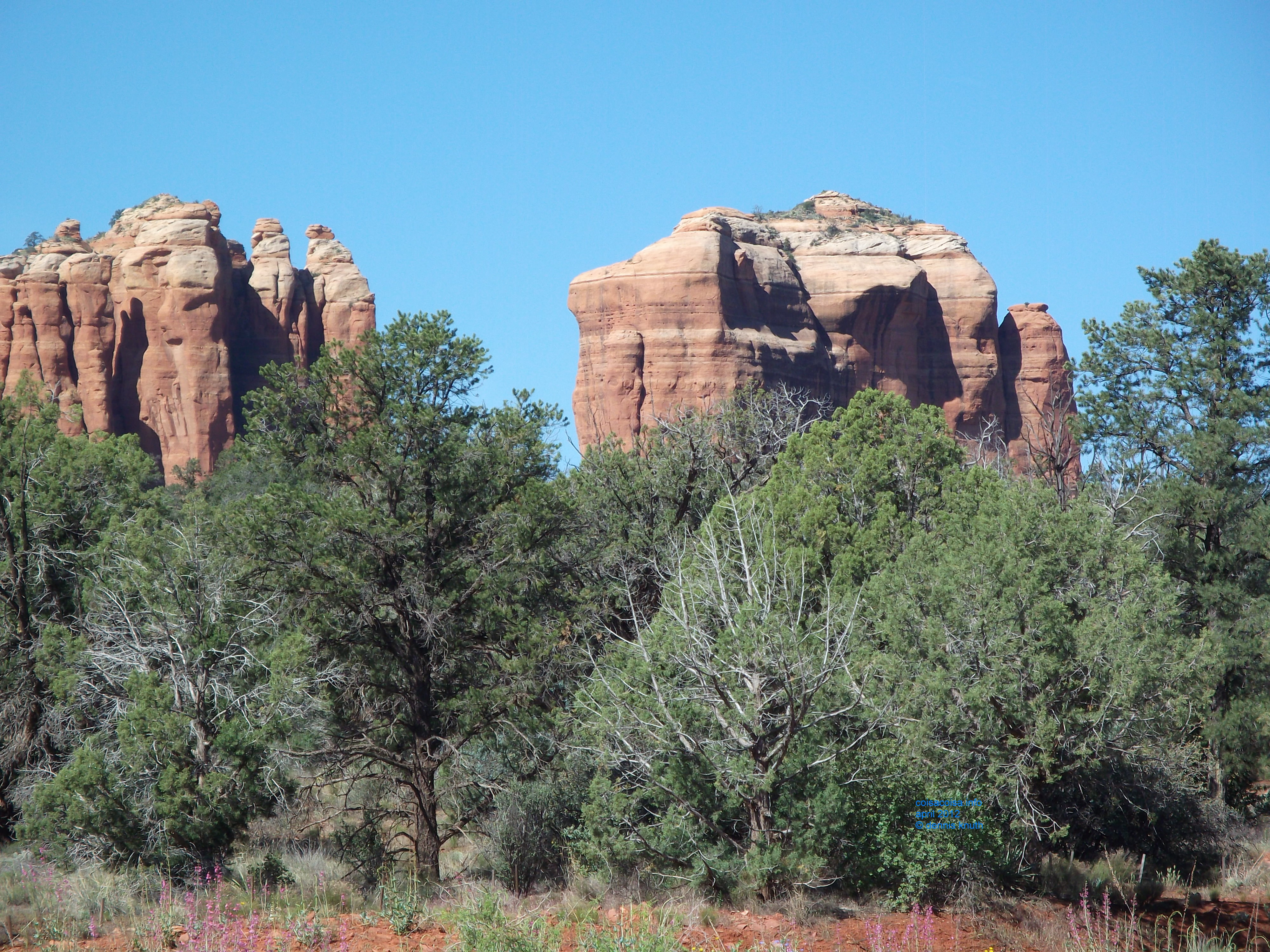Pinnacles of Red Rock on the way to Sedona