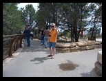 Dennis walking a path at the Grand Canyon