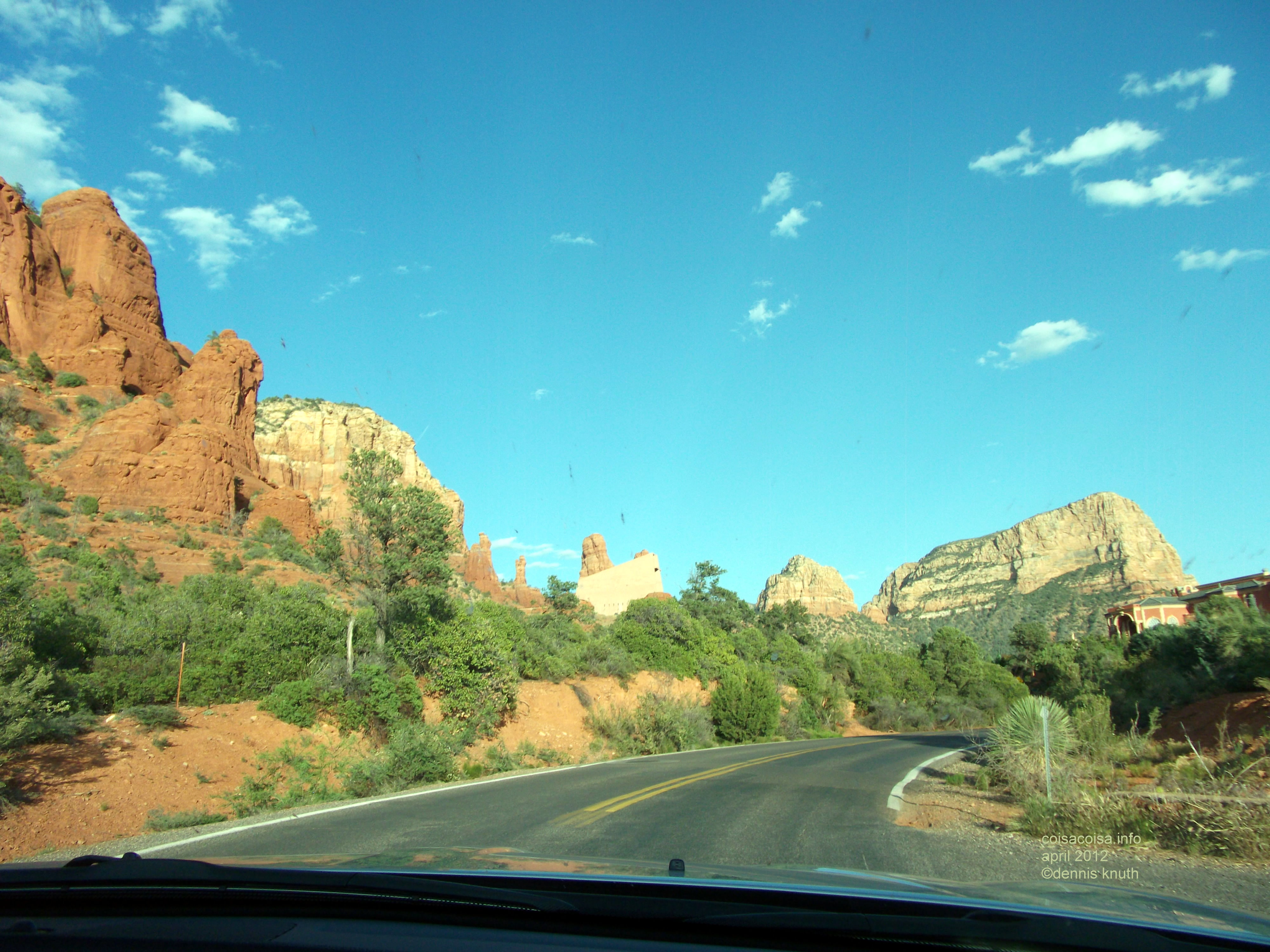 The Road rises up to meet you in Sedona Arizona