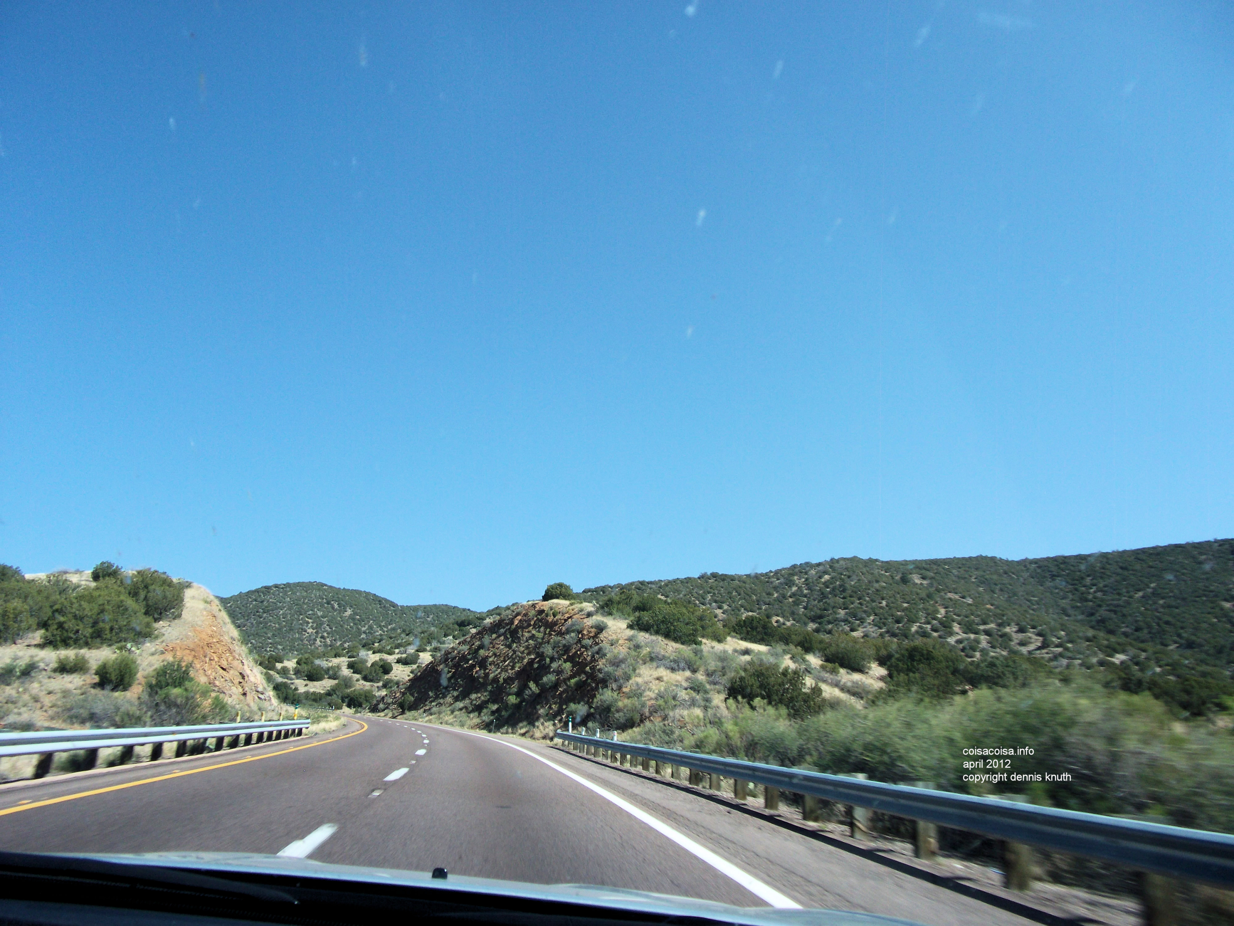 Heading up the hills  near Payson Arizona