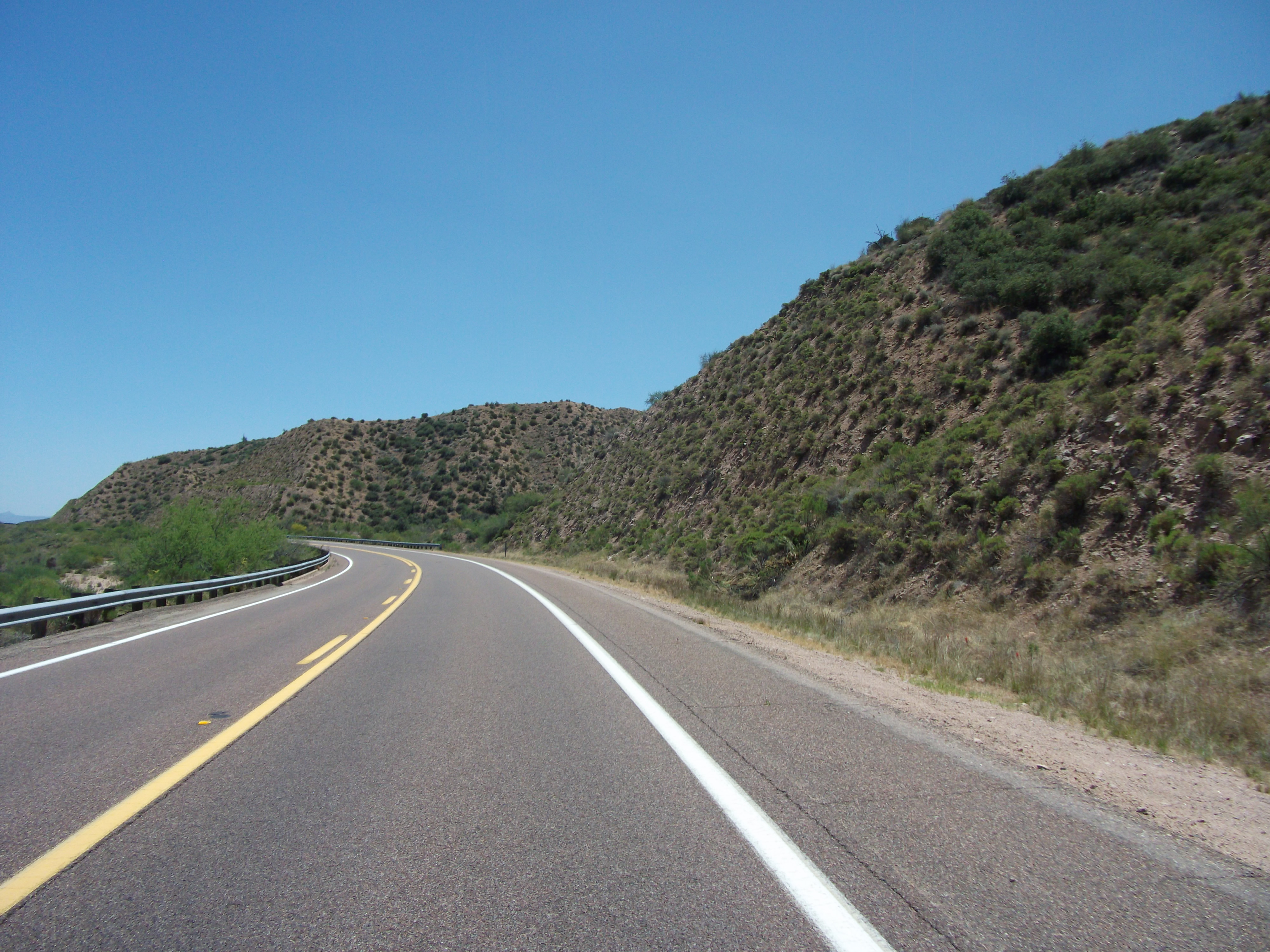 Rounding the Curve on an Arizona Highway