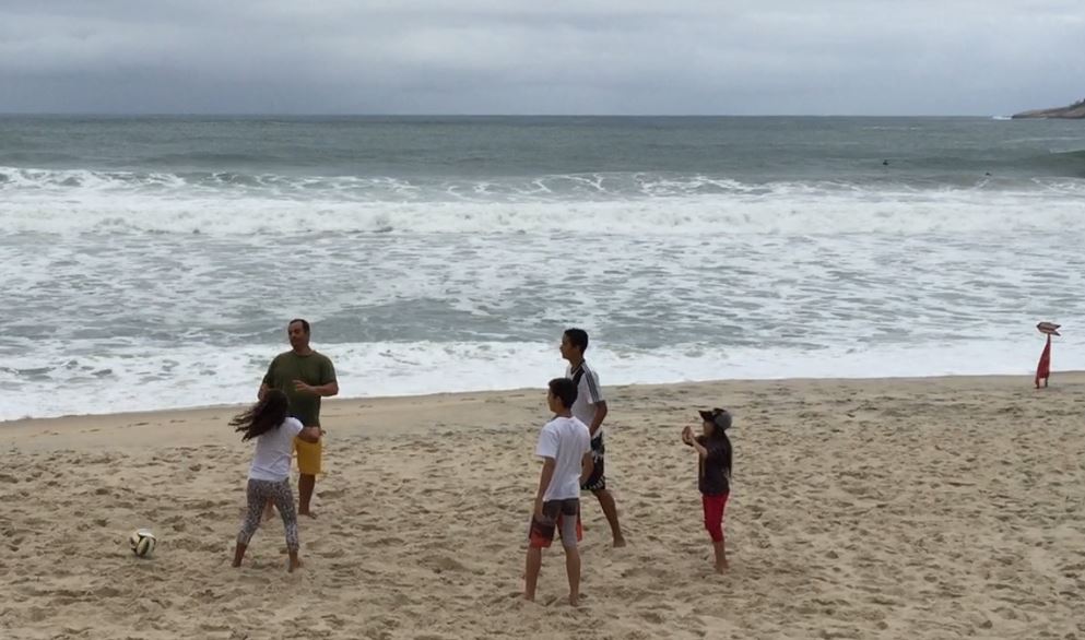 Volleyball Video on a Rio de Janeiro Beach in July 2015